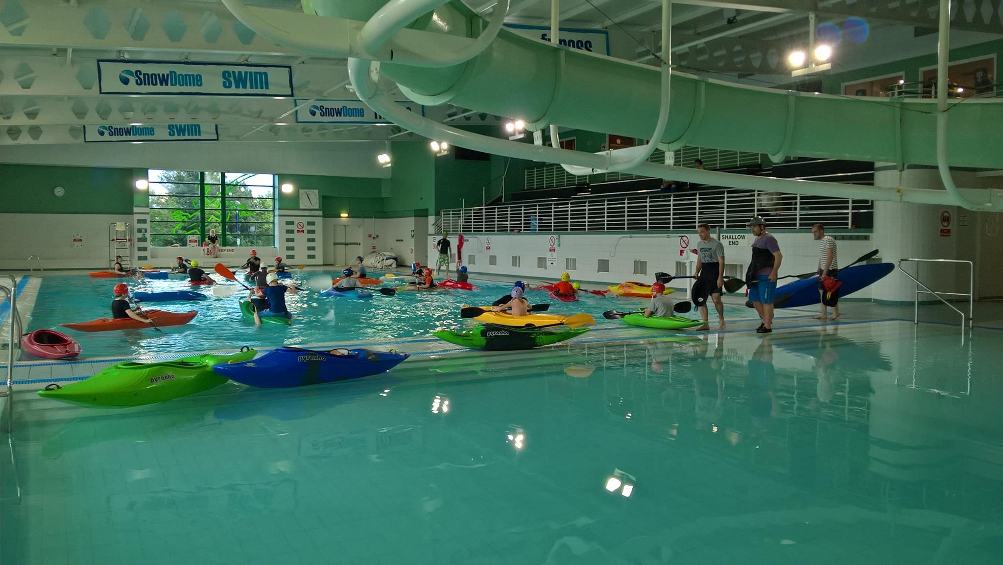 swimming at the snowdome